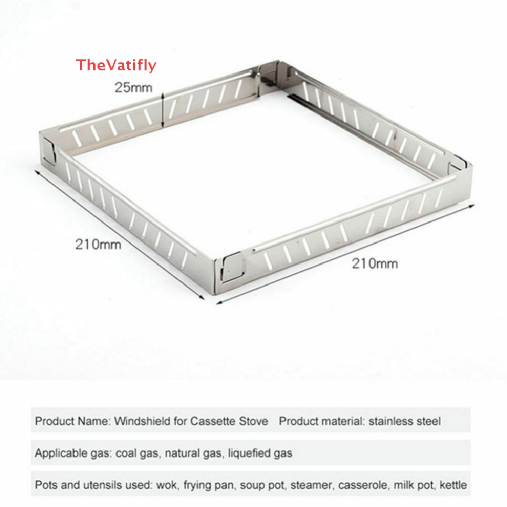 Tấm Chắn Gió Bằng Thép Không Gỉ Có Thể Gập Lại Cho Bếp Gas