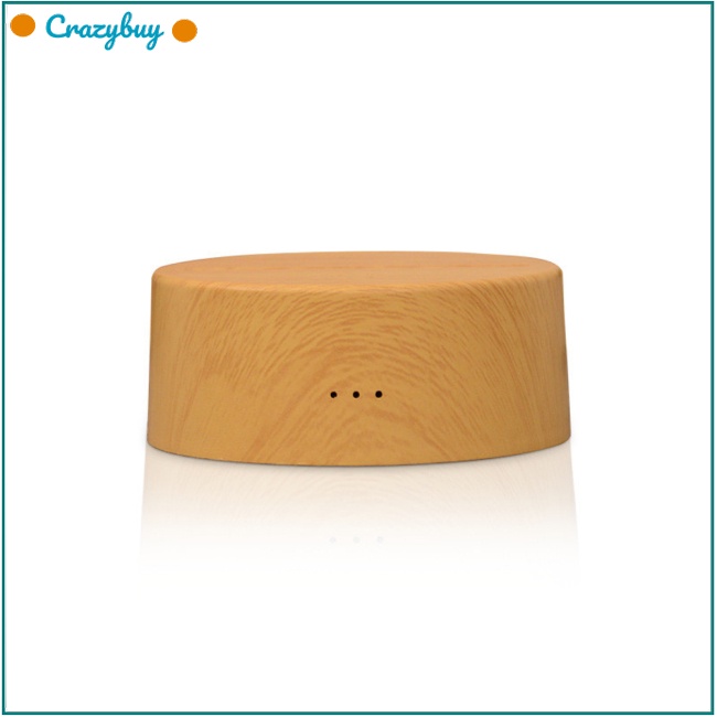 Cr Đế Đèn Led 3d Bằng Gỗ Cổng Usb Cảm Biến Chạm