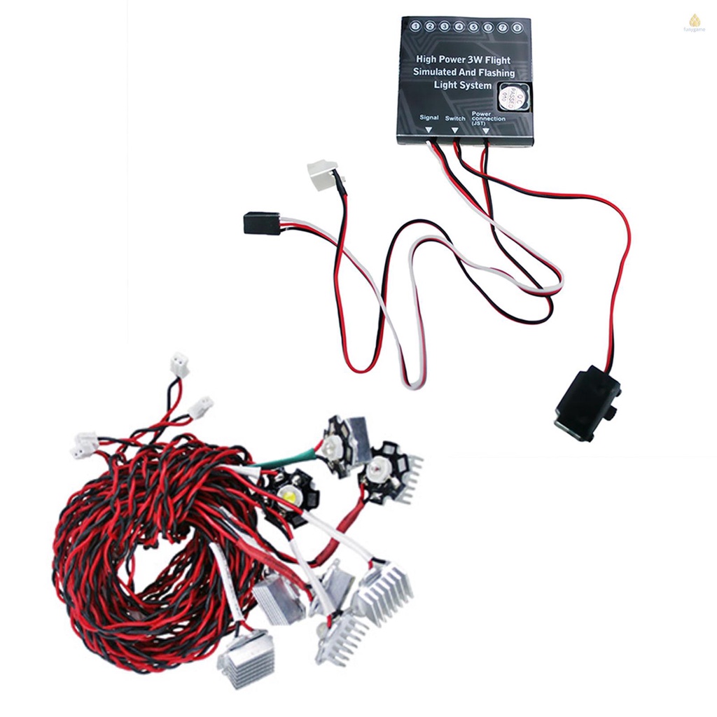 Hệ Thống Đèn LED Nhấp Nháy Công Suất Cao 3W Cho Máy Bay Điều Khiển Từ Xa