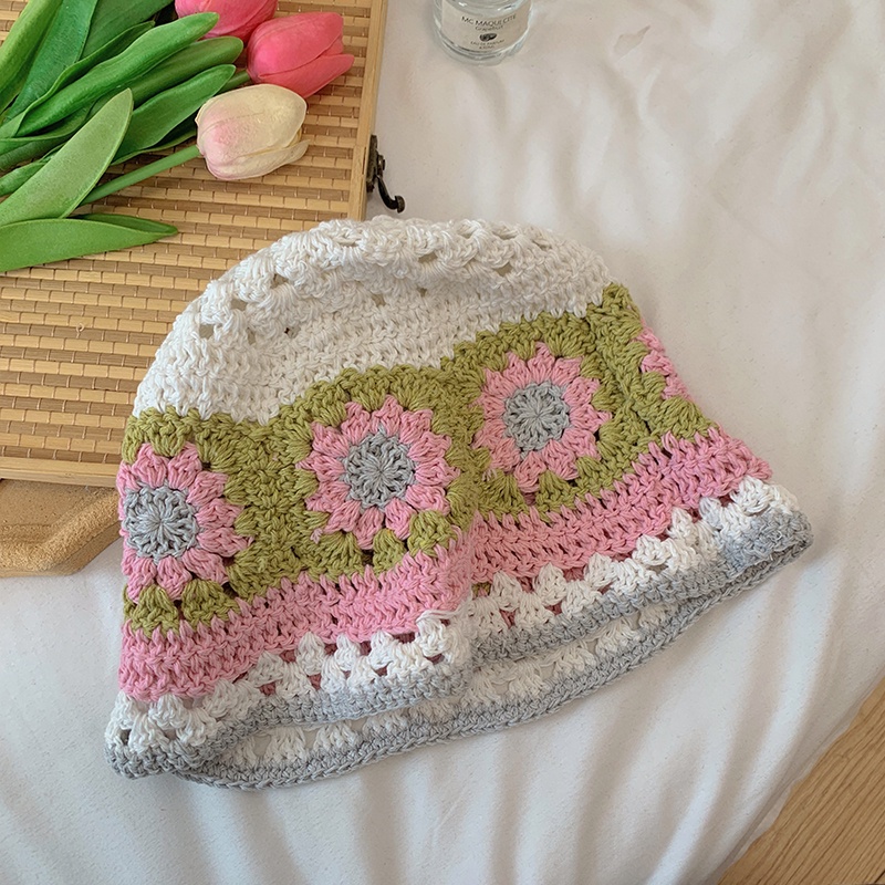 Nón Tai Bèo Đan Len Thoáng Khí Thời Trang Mùa Hè Cho Nữ