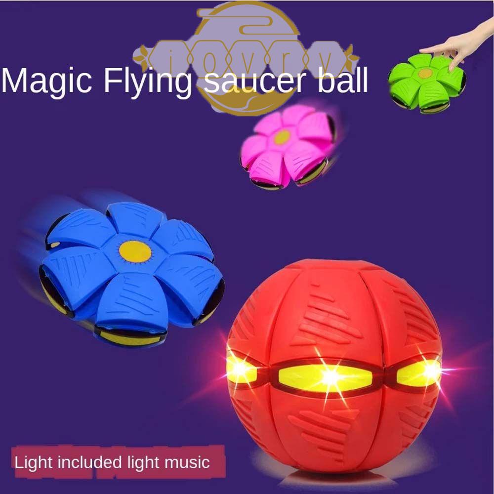 Đồ Chơi Quả Bóng Bay UFO Phẳng Chống Căng Thẳng Có Đèn LED