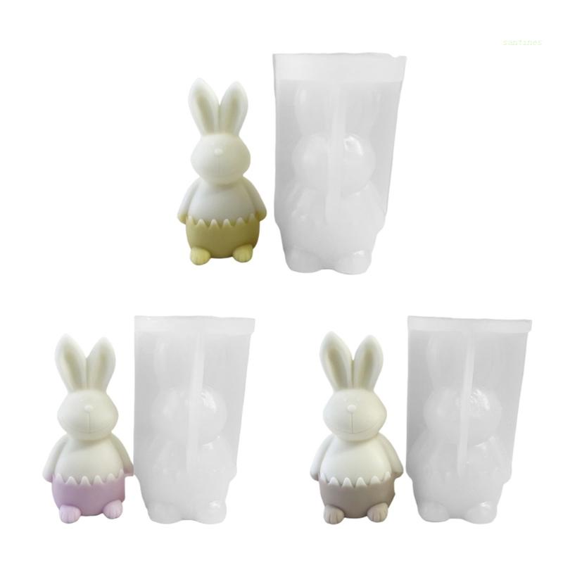 Khuôn Silicone Hình Thỏ Làm Xà Phòng Thủ Công DIY