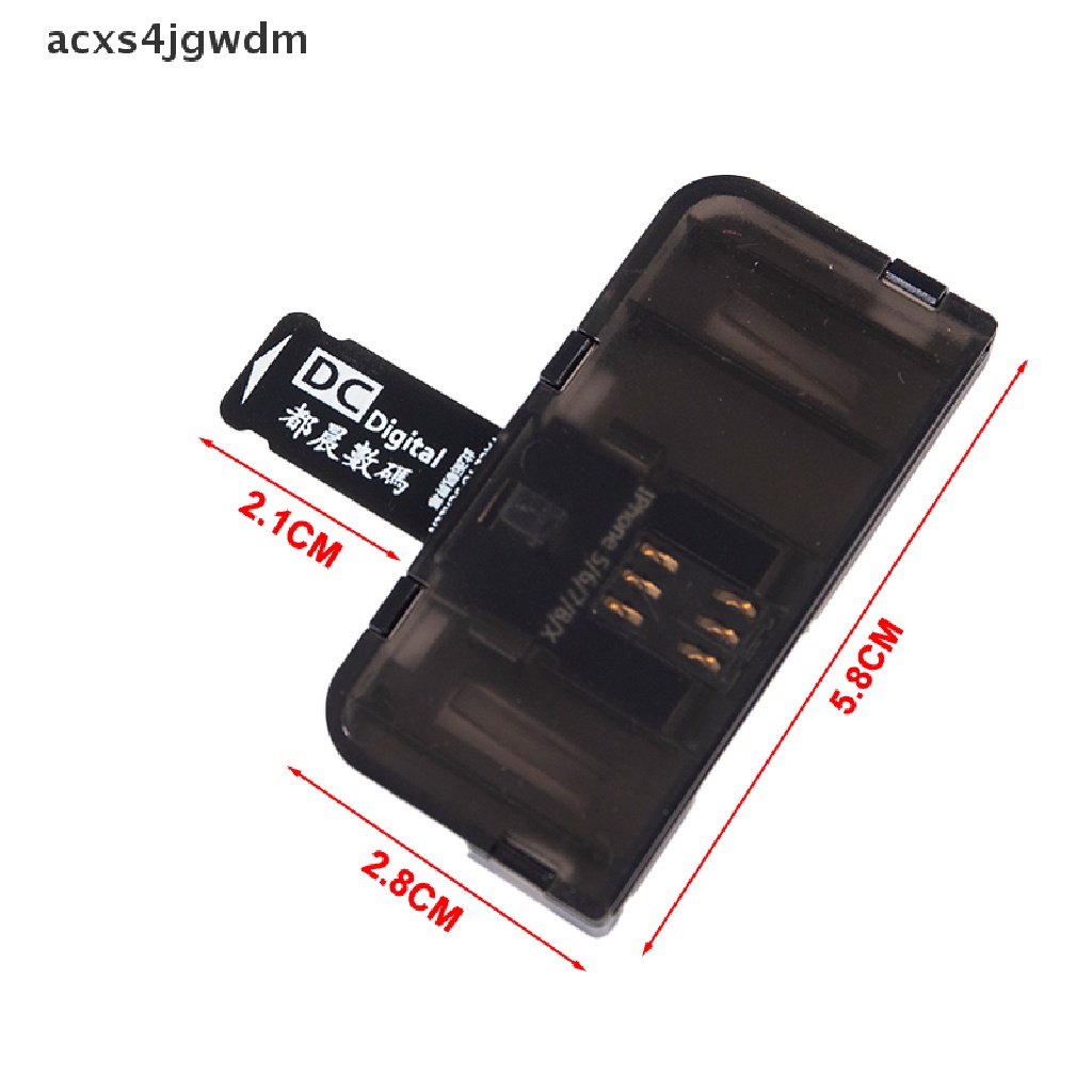 Bộ chuyển đổi thẻ Sim Đầu đọc thẻ Sim Mini Sim nano cho IOS phone5/6/7/8/x (Plug & Play) mới
