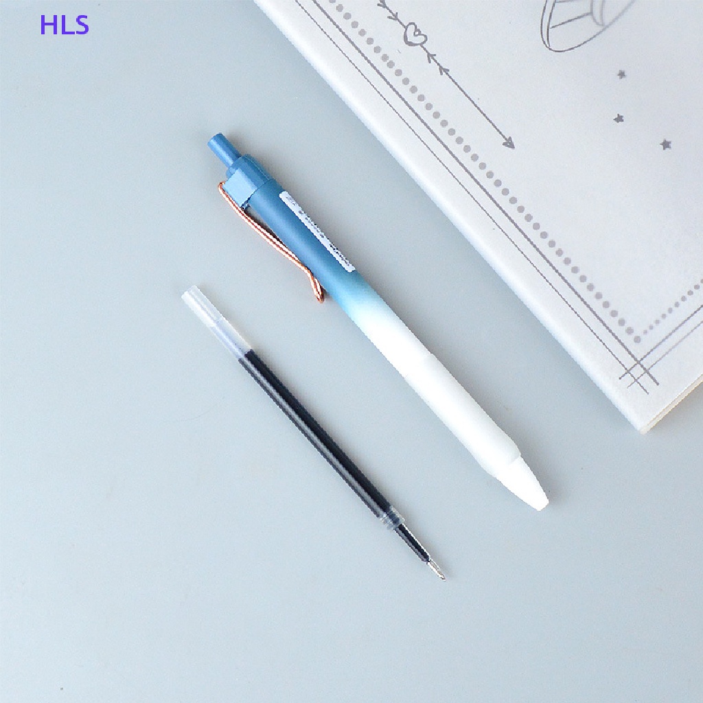 Set 4 Bút Mực Gel Đen Ngòi 0.5mm Có Thể Thu Gọn Tiện Dụng