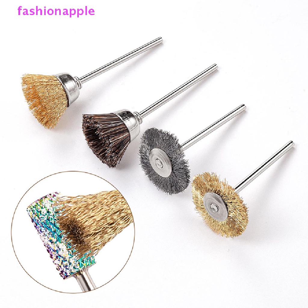 1 Bàn Chải Sợi Đồng Làm Sạch Móng Tay 3 / 32 "