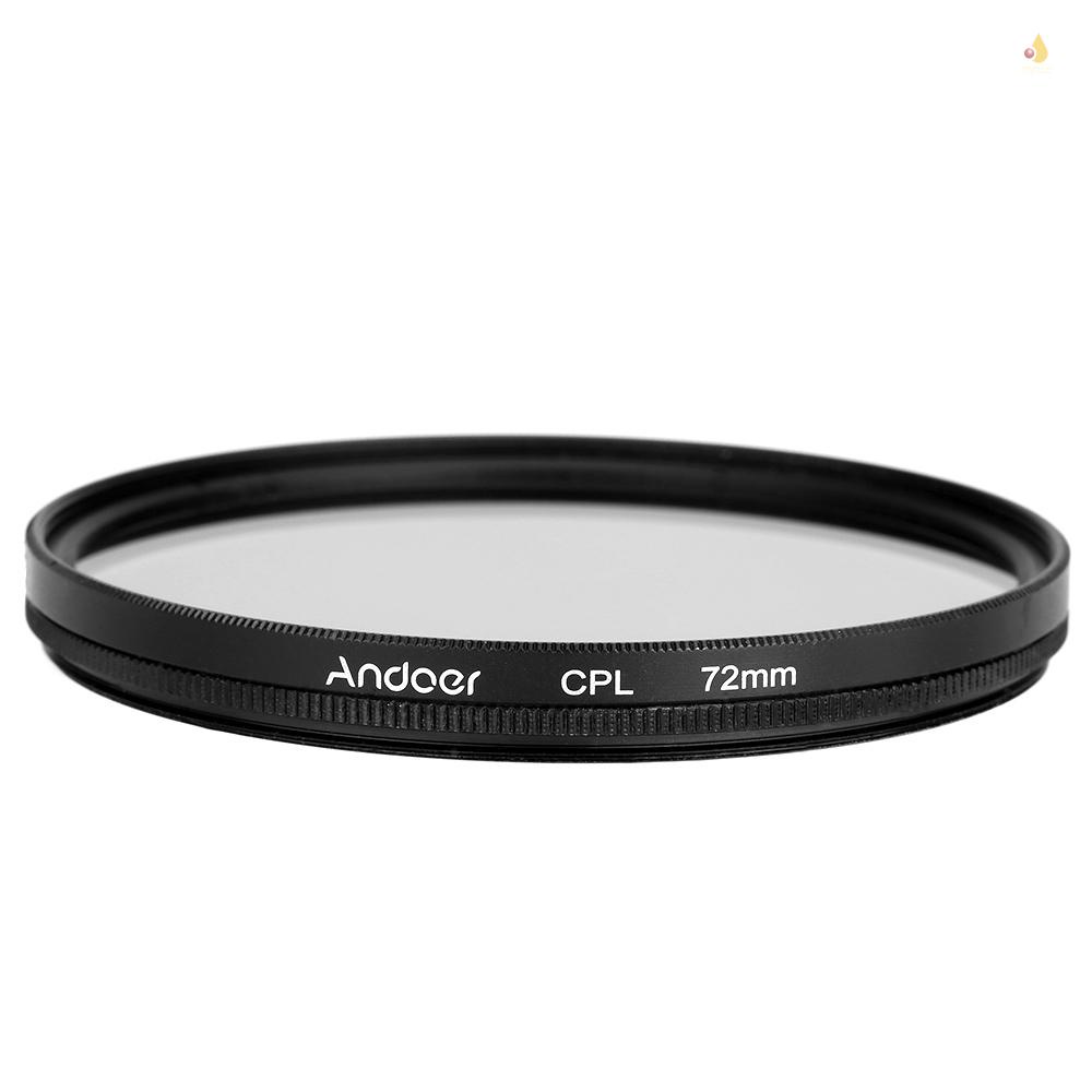 ANDOER Ống Kính Phân Cực ND8 ND8 72mm UV + CPL + ND8 Cho Máy Ảnh Pentax DSLR