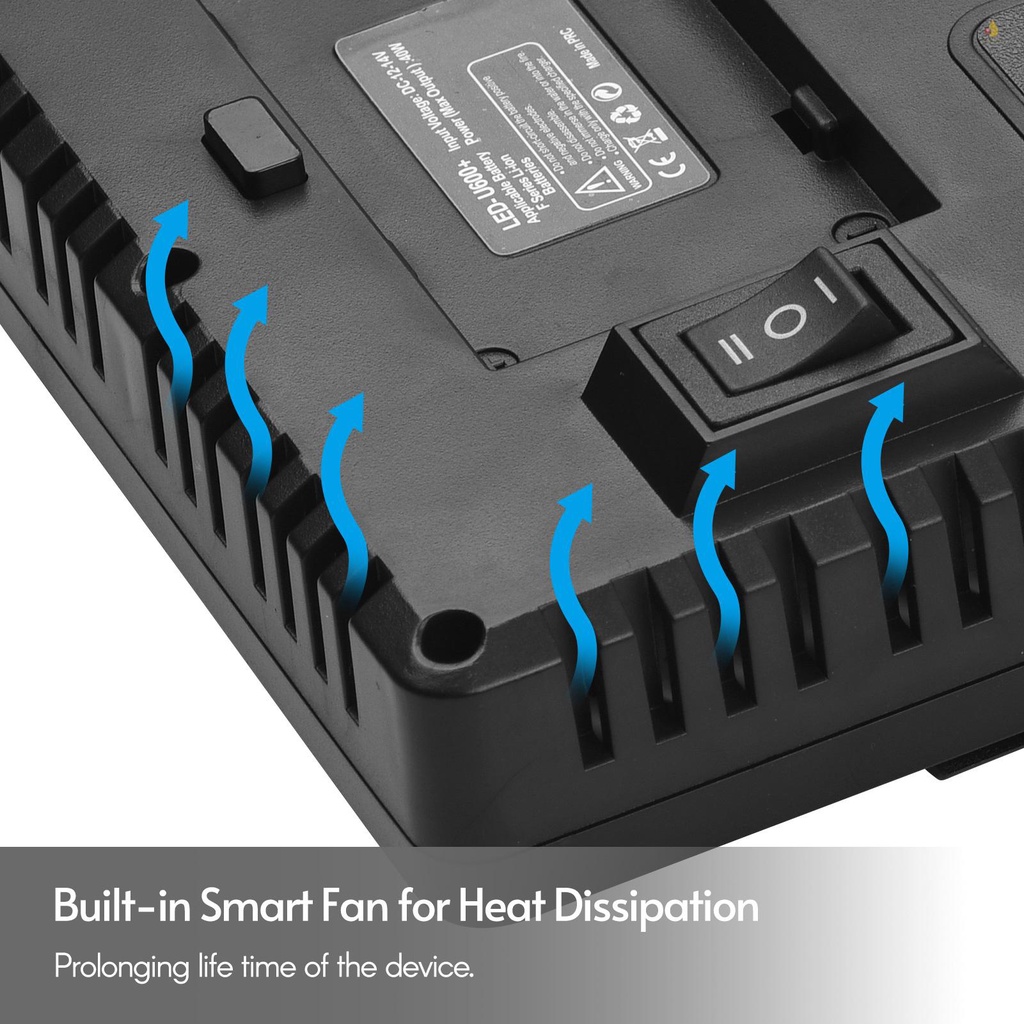 Set 1 Bảng Đèn LED Andoer LED-600 Ánh Sáng Trắng Điều Chỉnh Được Nhiệt Độ 3200-5600K