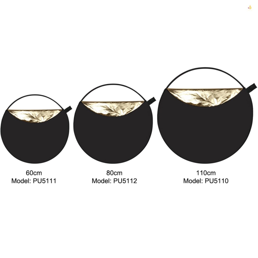 (mynivn) Bảng Phản Quang Chụp Ảnh PULUZ 60cm 5 Trong 1 (Bạc / Vàng / Trắng / Đen)