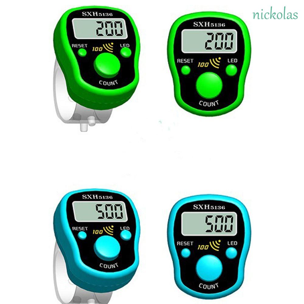 Máy Đếm Số Điện Tử NICKOLAS Có Đèn Nền LED Hiển Thị Nhiều Màu Sắc