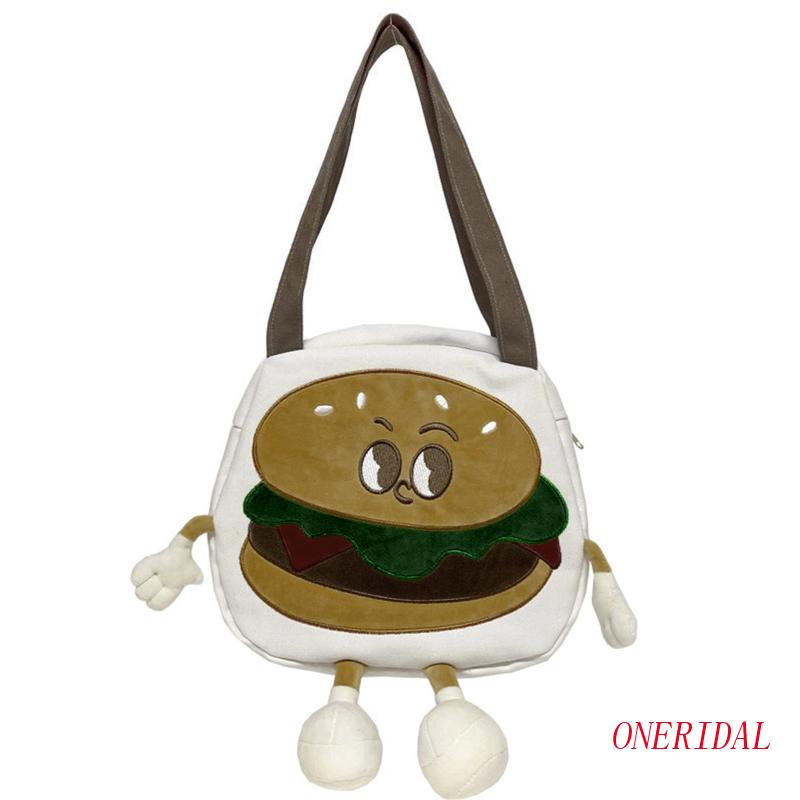 Túi Xách Canvas Cỡ Lớn In Họa Tiết Hoạt Hình Dễ Thương Cho Tuổi Teen