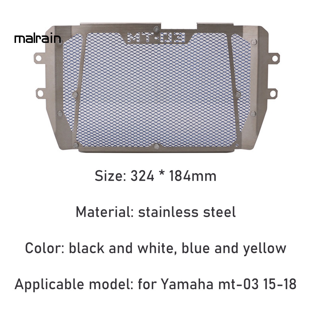 Nắp Đậy Bộ Tản Nhiệt Làm Mát Dầu Màu Trơn Cho Xe Mô Tô Yamaha MT-03 15-18