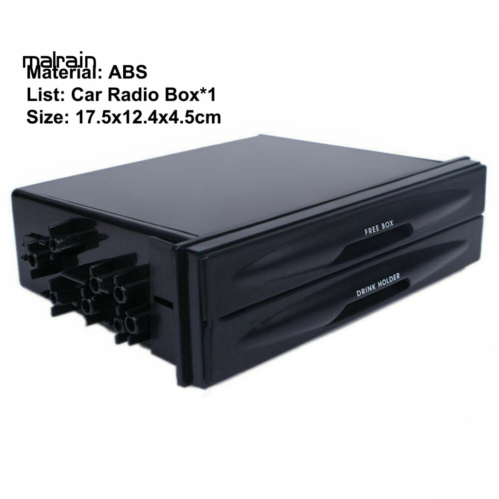 Hộp Đựng Radio Hai Ngăn Trọng Lượng Nhẹ Chống Mòn Trang Trí Xe Hơi