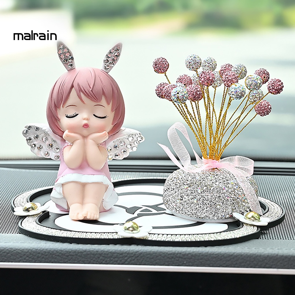 Phụ Kiện Trang Trí Bảng Điều Khiển Xe Hơi Hình Thiên Thần Màu Sắc Tươi Sáng