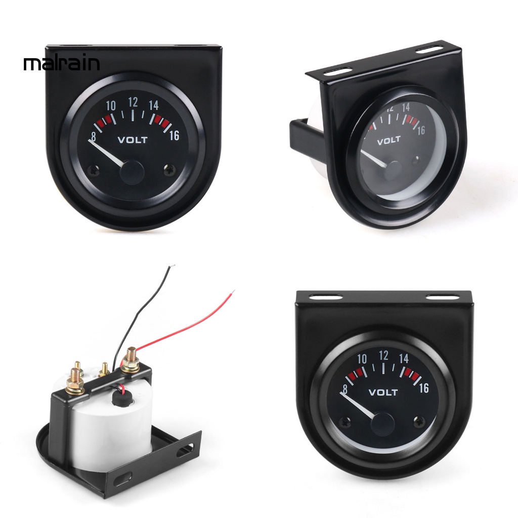 Đồng Hồ Đo Điện Áp Có Đèn LED Chống Bụi Cho Xe Hơi