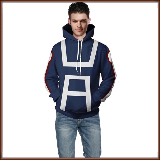 Áo Hoodie Dáng Rộng In Họa Tiết Hoạt Hình 3D Thời Trang Unisex