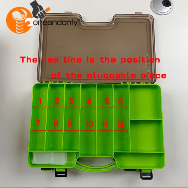 Hộp Đựng Mồi Câu Cá 2 Tầng Có Thể Điều Chỉnh Độ Bền Cao