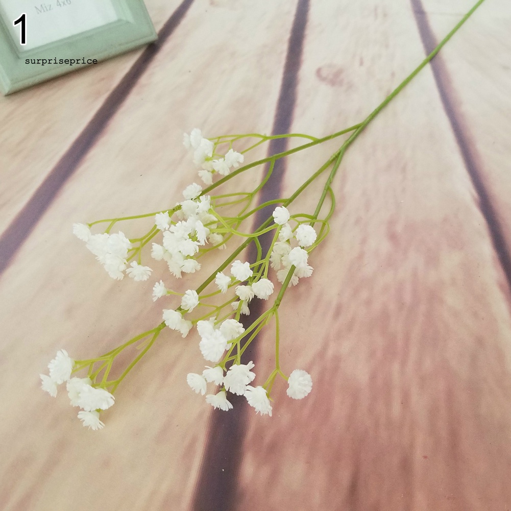 1 Bông Hoa Gypsophila Nhân Tạo Bằng Nhựa Cho Trang Trí Tiệc Cưới
