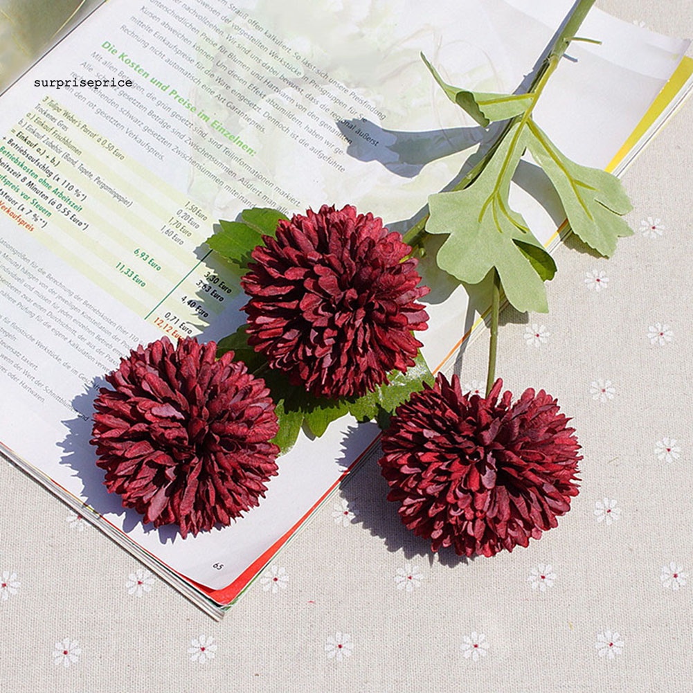 1 Bông Hoa Cúc Nhân Tạo Trang Trí Tiệc Cưới