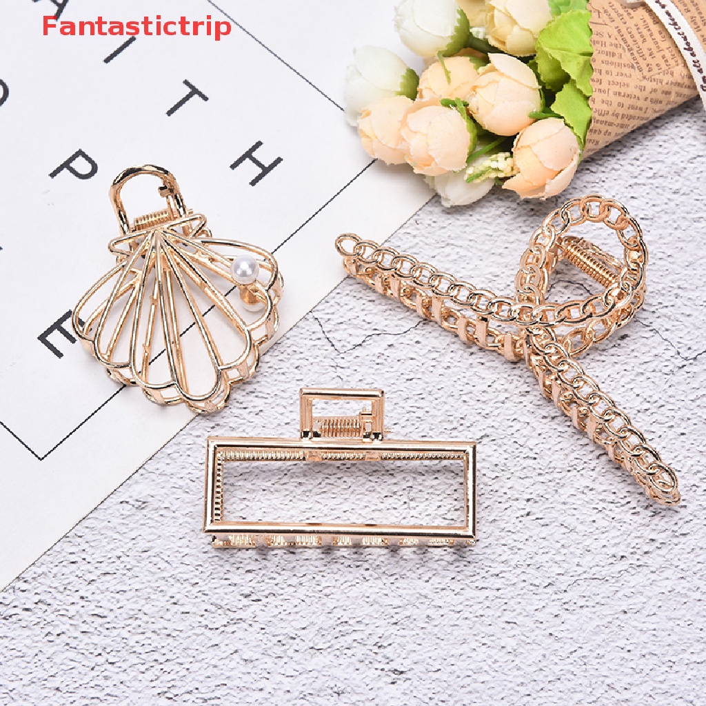 Kẹp Càng Cua Bằng Kim Loại Thiết Kế Thời Trang Sang Trọng Cho Nữ