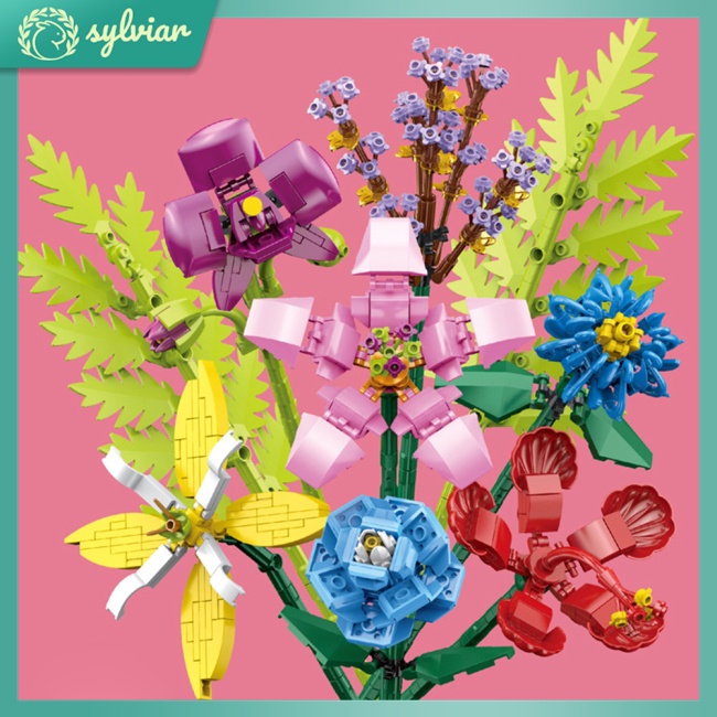 Bộ Đồ Chơi Lắp Ráp Hình Bông Hoa 8 Trong 1 Diy Dành Cho Bé