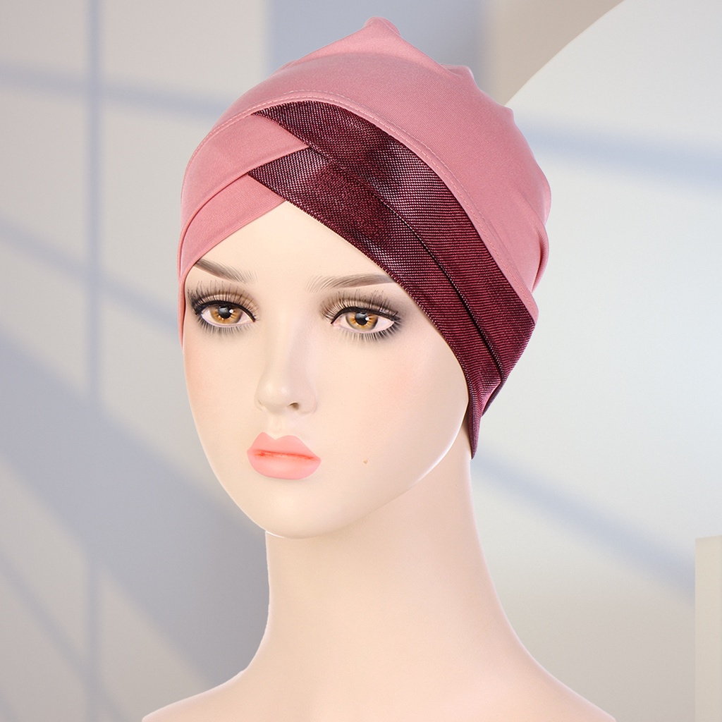 Mũ Trùm Đầu Lụa Co Giãn Thời Trang Cho Nữ