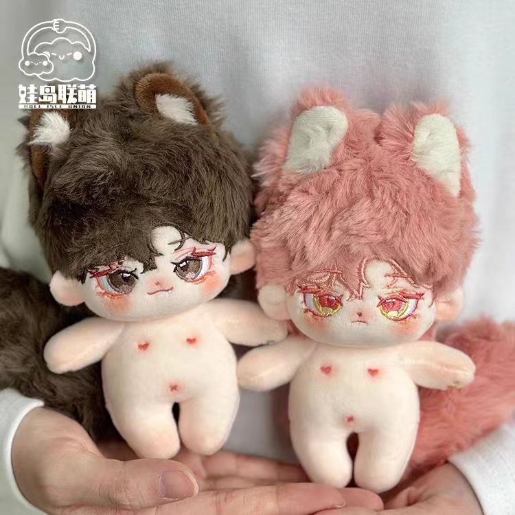 Búp Bê Cotton Phong Cách Mới 10cm Màu Nude Không Khung Có Nam Châm Bốn Ngày