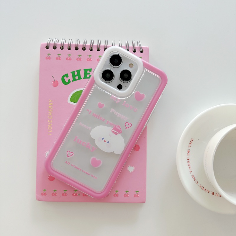 Ốp Điện Thoại Túi Khí Chống Sốc Hình Chú Cún Cho iphone14promax / 13 / 12 / 11 / XR / XS / X / XSMAX / 6 / 6SPLUS / 7 / 8PLUS