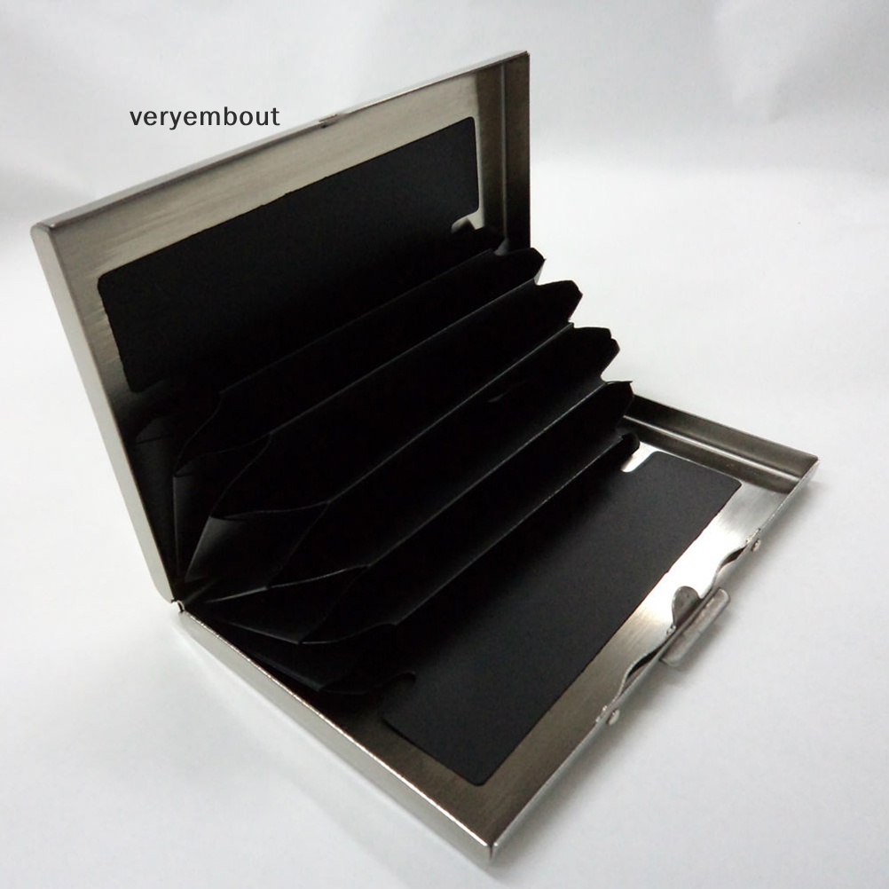 Hộp Đựng Thẻ Tín Dụng / Danh Thiếp Mini Bằng Thép Không Gỉ Cho Nam