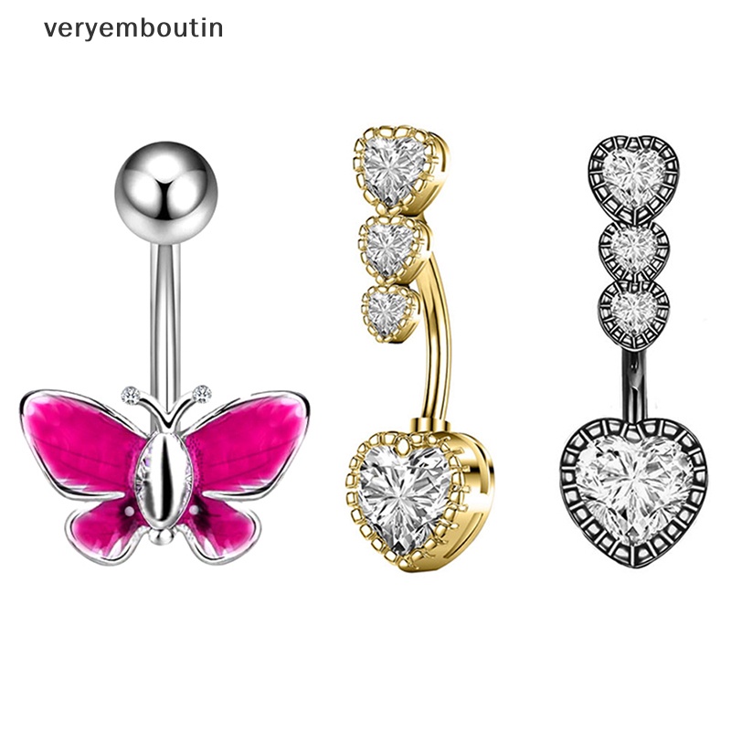 Khuyên Rốn Đính Đá Lấp Lánh Trang Sức Múa Bụng Cho Nữ