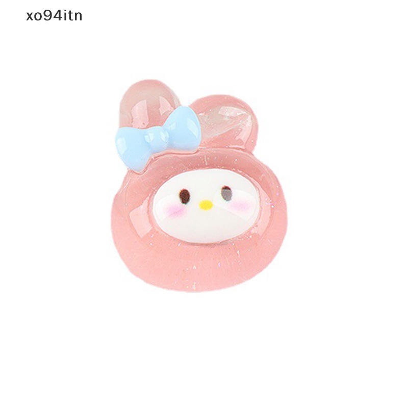 Set 5 Móc Khóa Hình Chú Chó Hoạt Hình 3D Bằng Nhựa Resin DIY