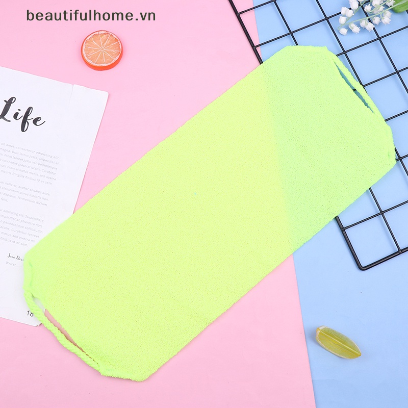 1 Khăn Tắm Tẩy Tế Bào Chết Bằng Nylon Cho Da Lưng / Cơ Thể