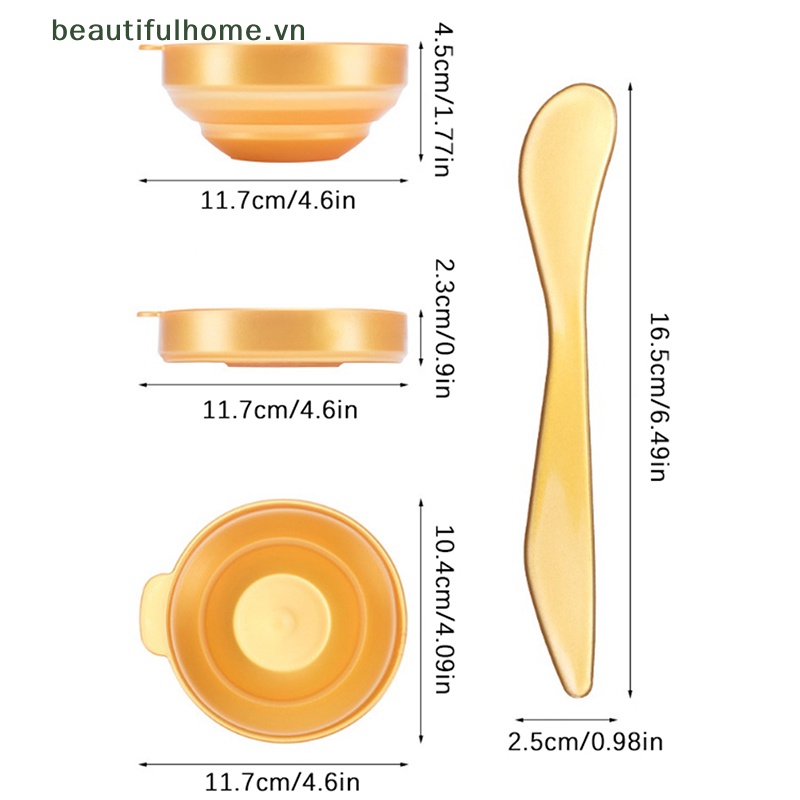 Bát Silicone Trộn Mặt Nạ DIY Tiện Dụng