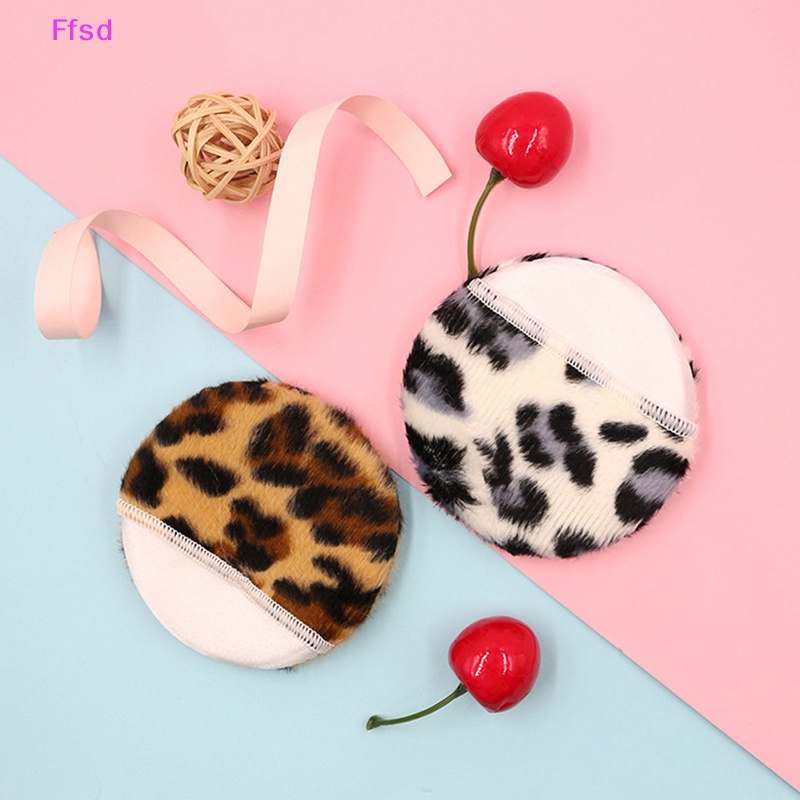 1 Mút Trang Điểm Mini Bằng Cotton Họa Tiết Da Báo