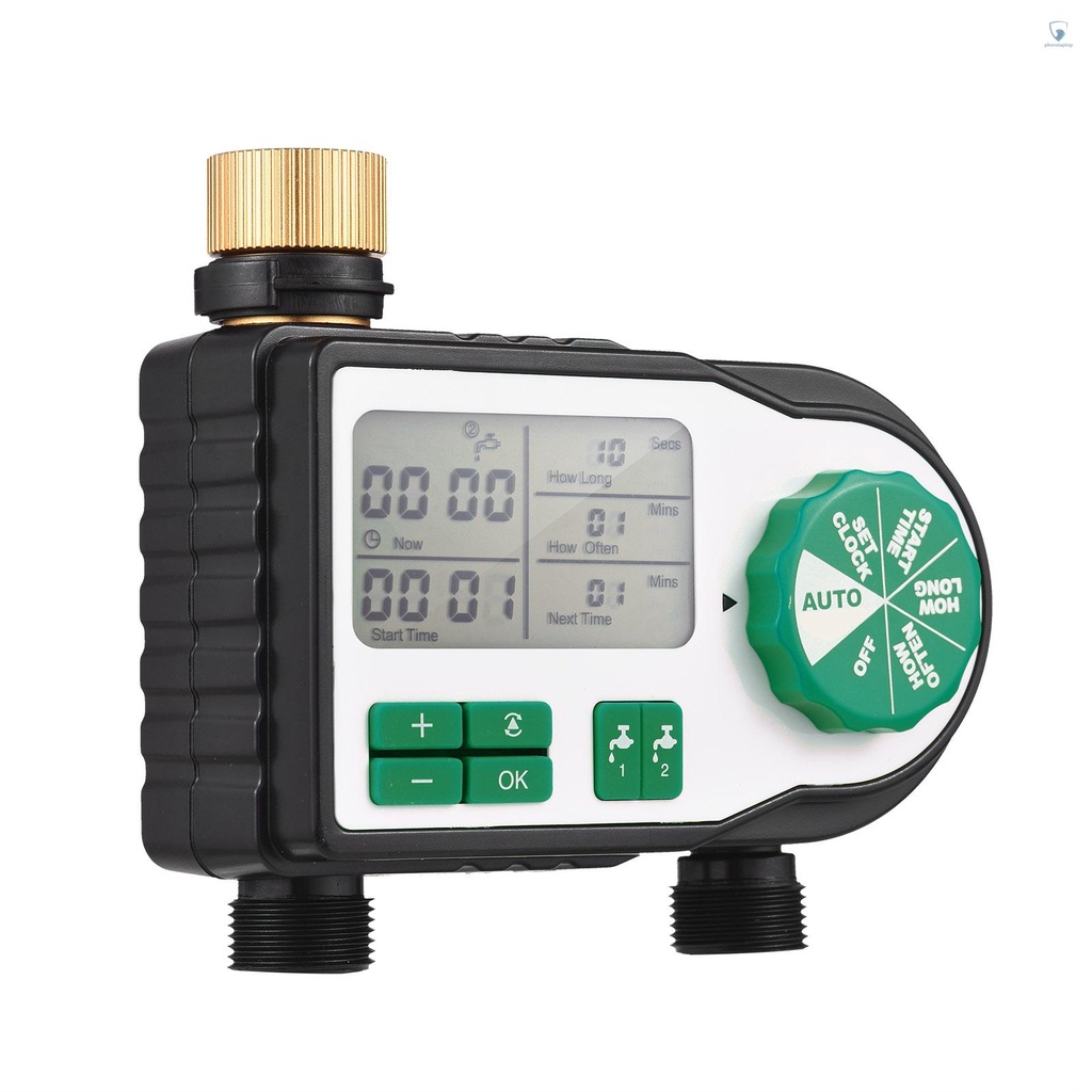 Thiết Bị Hẹn Giờ Tưới Nước Tự Động Kèm 2 Đầu Nối Lập Trình Hẹn Giờ Cho Sân Vườn