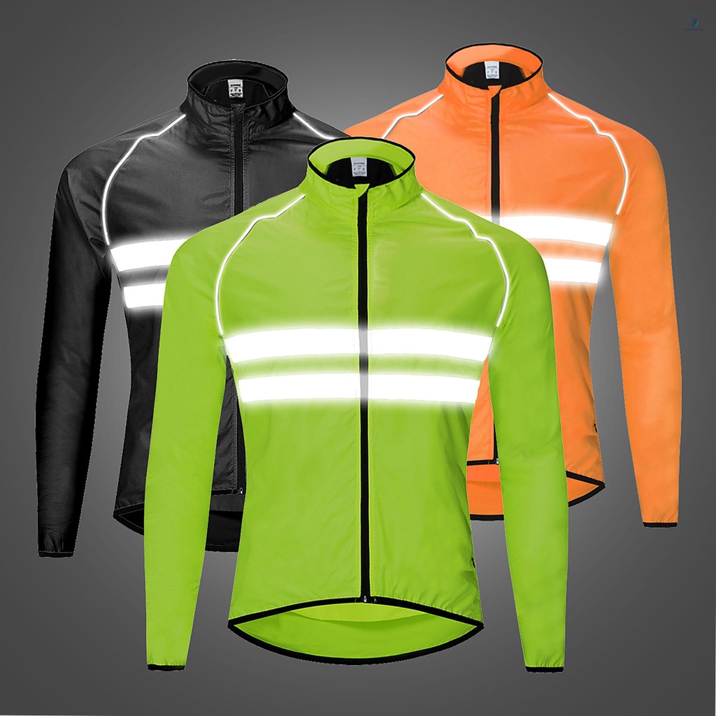Áo Khoác Thể Thao Tay Dài Phản Quang Chống Gió / Thấm Nước Cá Tính