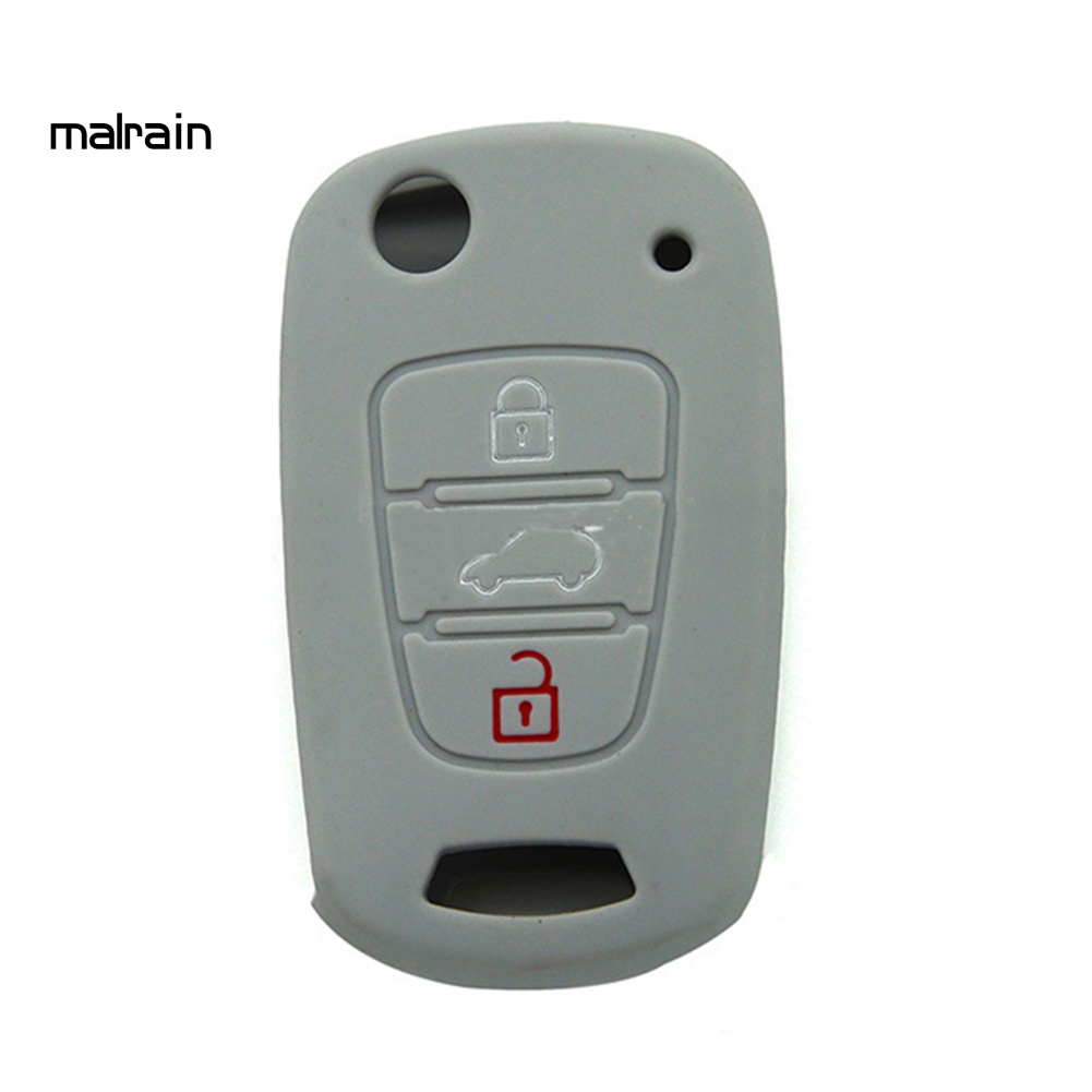 Vỏ Silicon Bảo Vệ Chìa Khóa 3 Nút Cho Hyundai Accent Elantra Sonata i20 i30 IX35