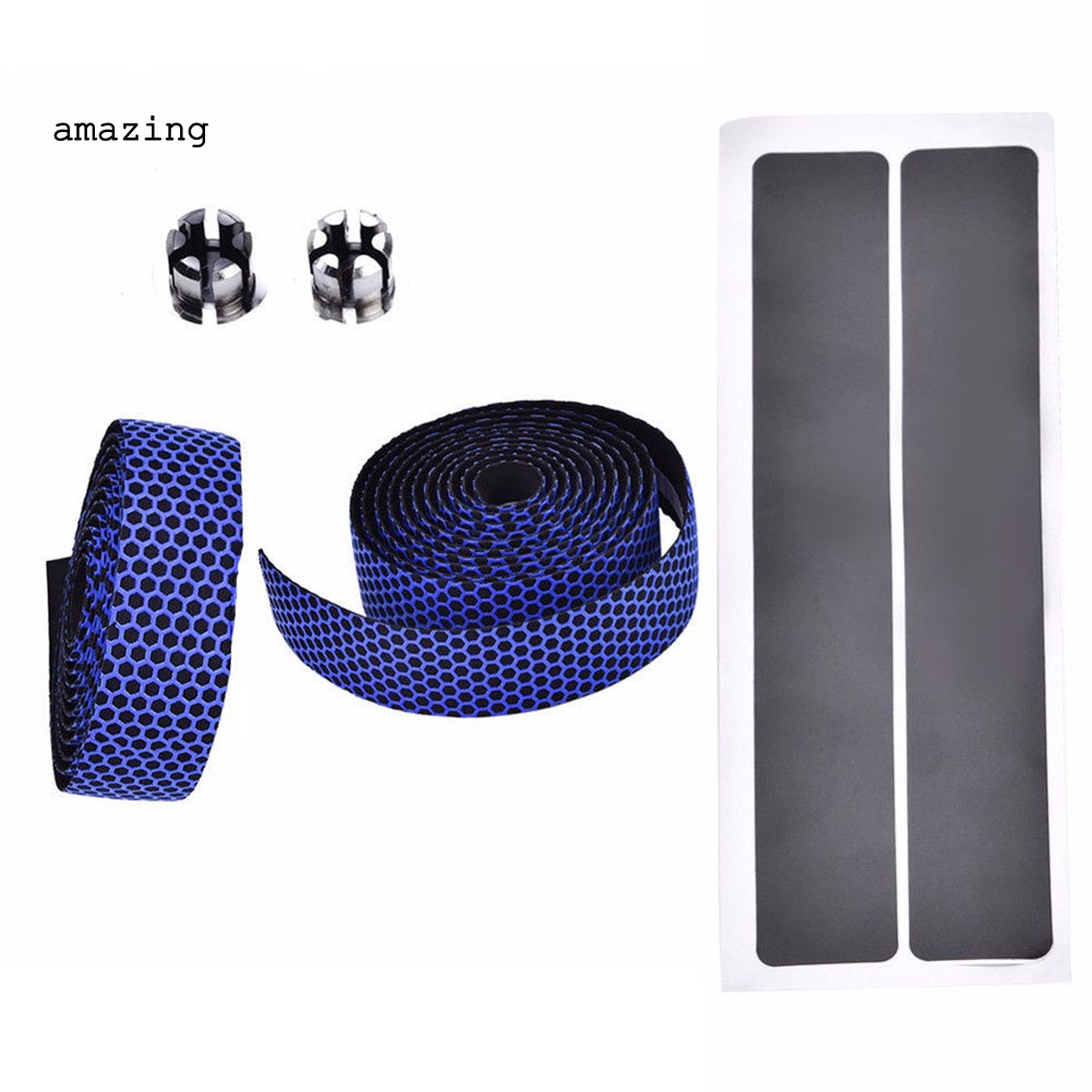 Dây Silicone Quấn Tay Lái Xe Đạp Kèm 2 Nút Chặn