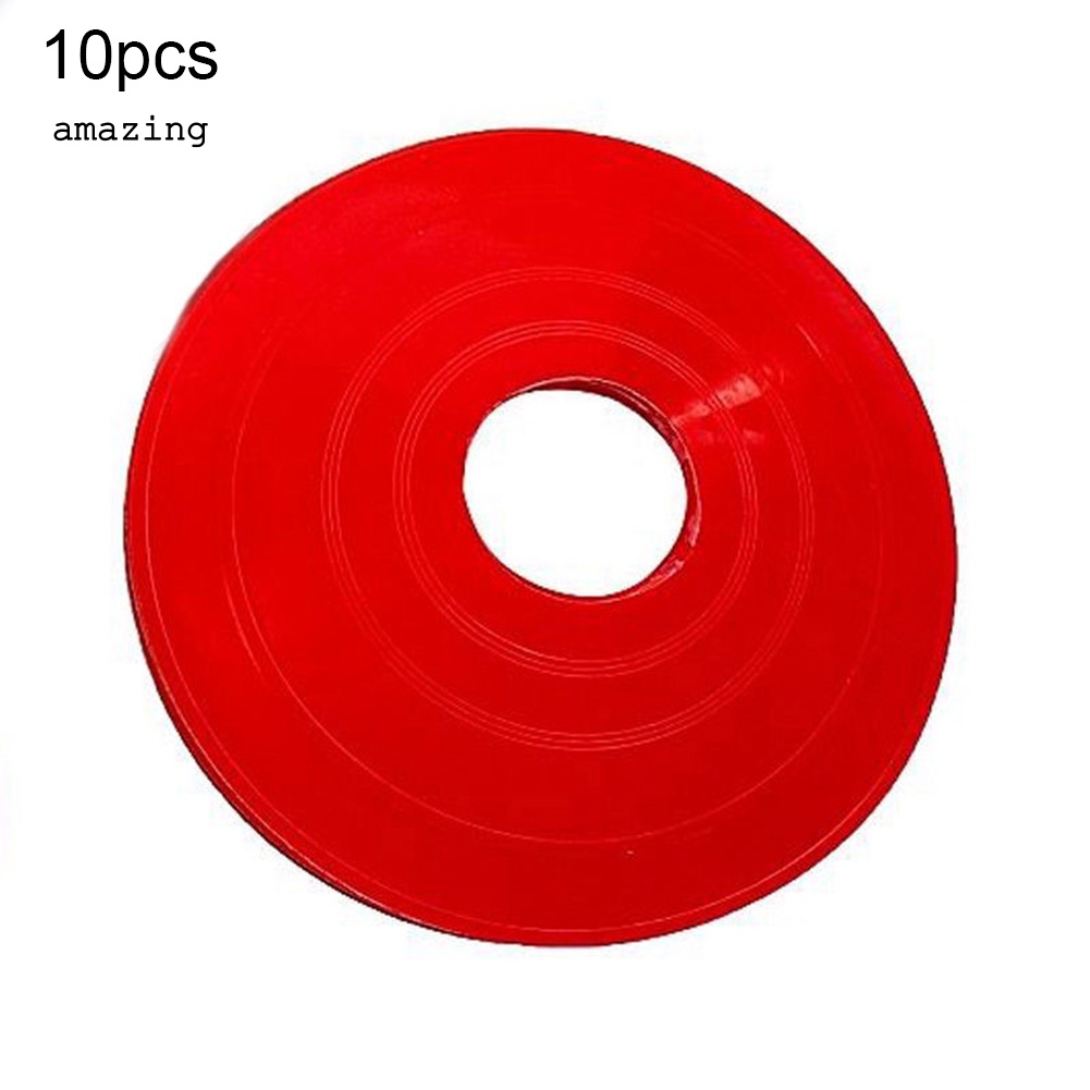 Set 10 Đĩa Đánh Dấu Cột Mốc Hình Nón Luyện Tập Đá Banh