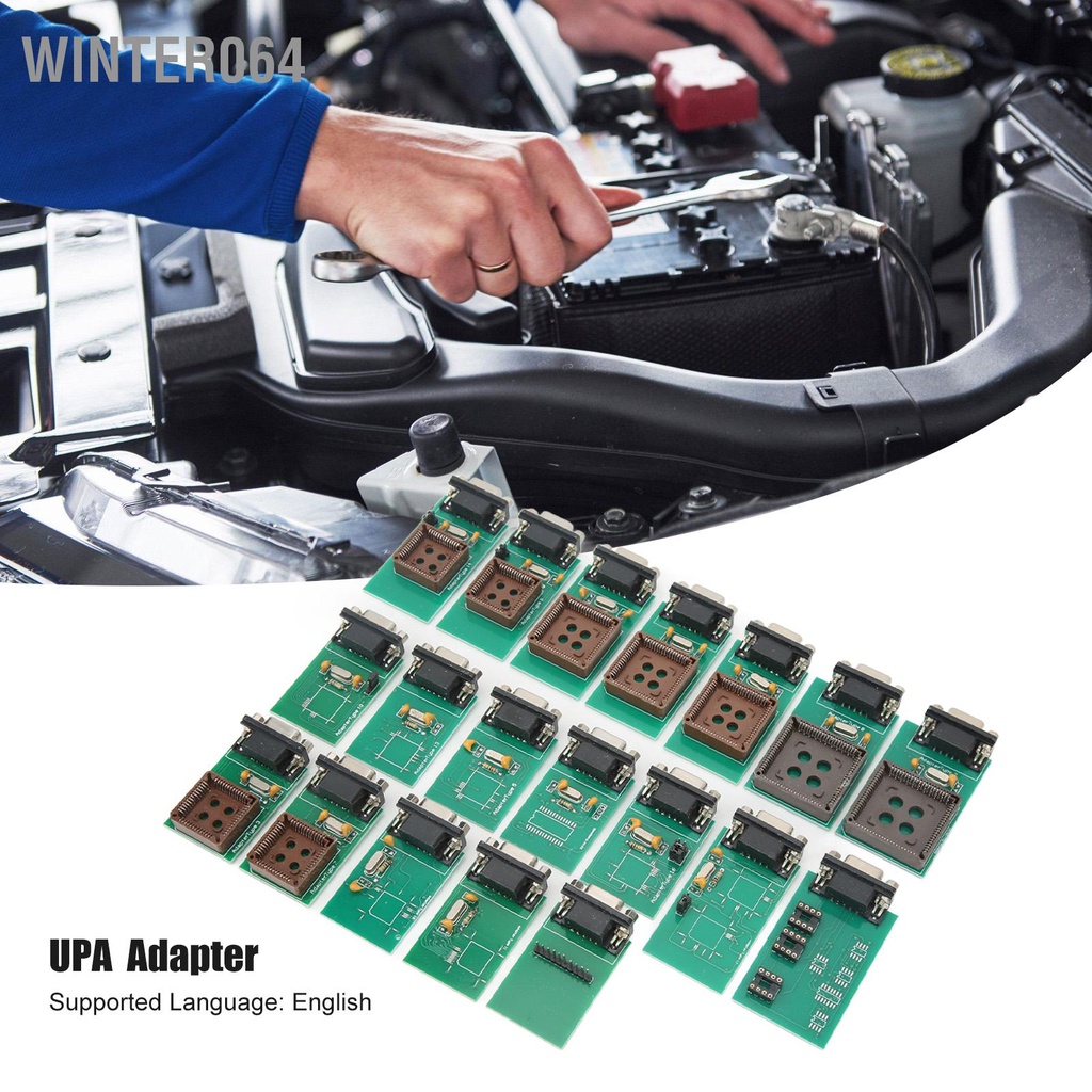 Winter064 19 chiếc UPA Full Adapter Lập trình Eeprom Board Clip cho tất cả viên USB
