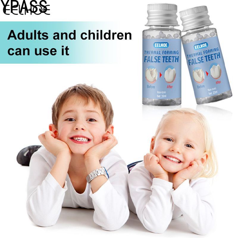 CYREAL Eelhoe Bộ Dụng Cụ Sửa Chữa Răng Tạm Thời Keo Dán Răng Giả Rắn Keo Dán Răng Giả Sửa Chữa Răng, Răng Hổ D-i-y, Răng Ma Cà Rồng D-i-y