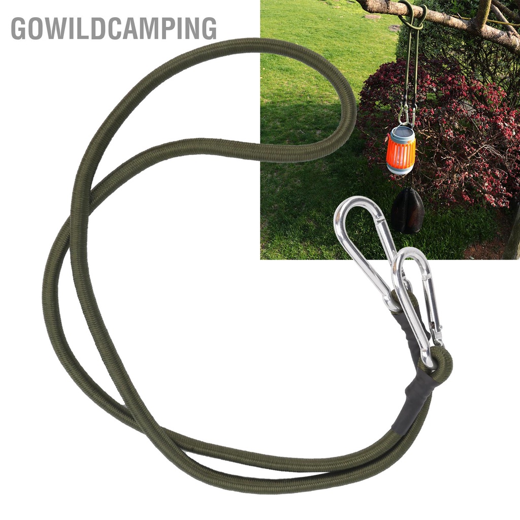 Hàng HOT GoWildCampingDây Bungee 120cm có móc Dây đeo nặng Dây cao su đàn hồi để câu cá cắm trại