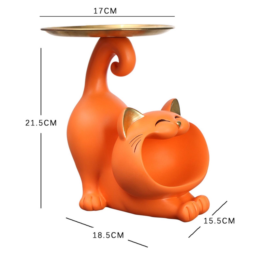 Khay đựng kẹo LOVIVER hình mèo trang trí phòng khách