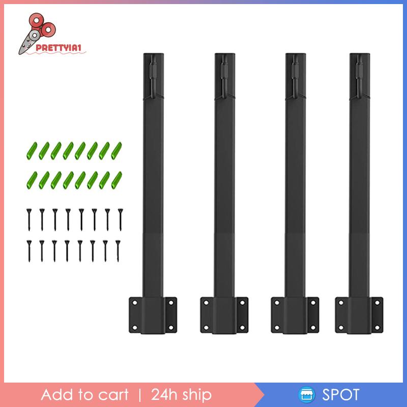 1 [Prettyia1] Set 4 Giá Đỡ Đèn Sân Vườn / Tiệc Cưới Bằng Kim Loại