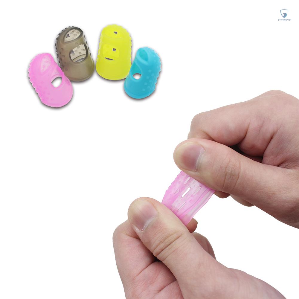 Dụng Cụ Bảo Vệ Ngón Tay Bằng Silicone Linh Hoạt 4 Trong 1 Dùng Khi Chơi Guitar / Ukulele / Bass