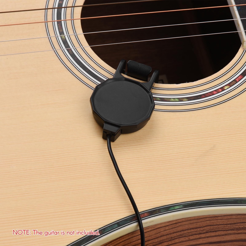 Dụng Cụ Pickup Mini Dạng Kẹp Với Cáp 1 / 4 Inch 2.4M Chuyên Dụng Cho Đàn Guitar Acoustic Violin Mandolin Ukulele