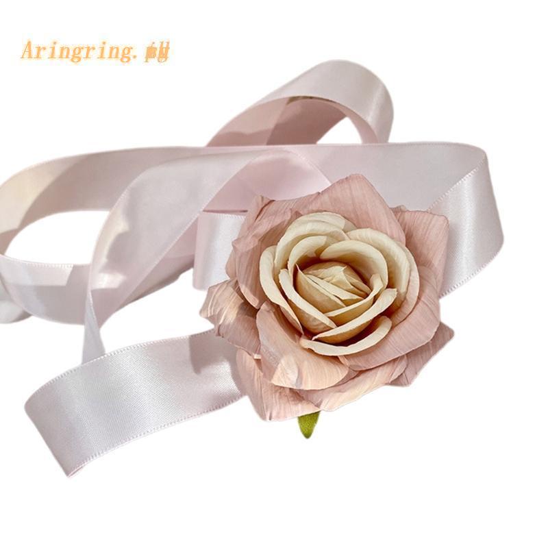 Vòng Cổ Choker Vải Mềm Đính Hoa Xinh Xắn Thời Trang Cho Nữ