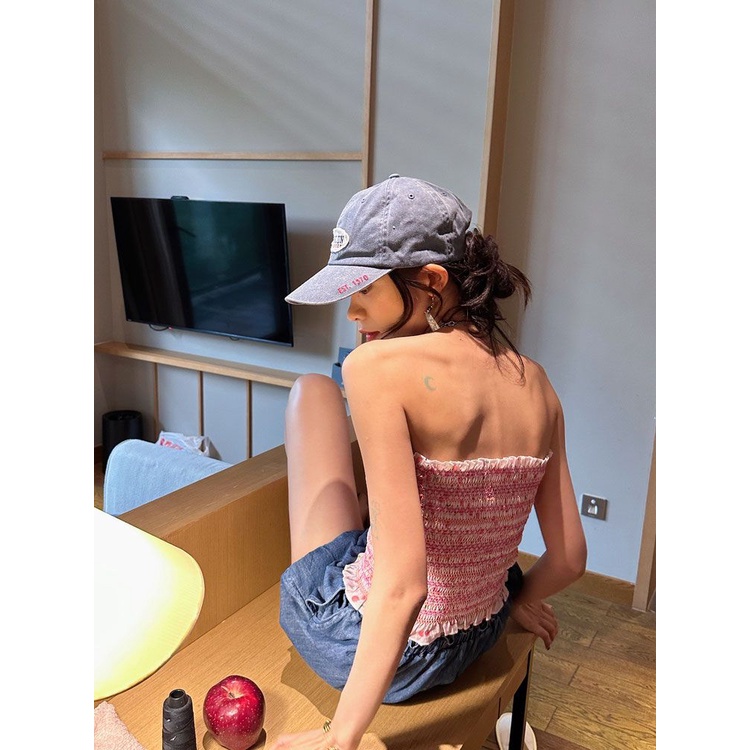 Cozok Áo Không Tay Dáng Ngắn Ôm Sát Phối Màu Tương Phản Gợi Cảm Hợp Thời Trang