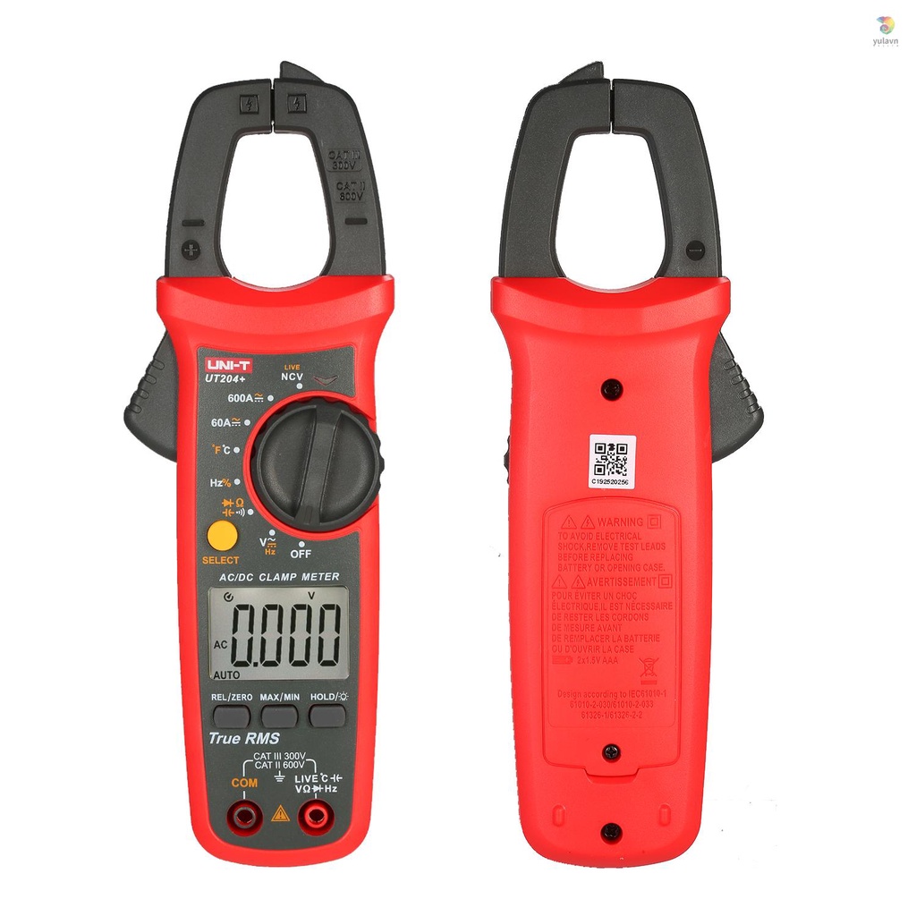 Kẹp Vạn Năng Kế UNI-T UT204 + 6000 Kỹ Thuật Số NCV AC / DC 40~1000 Chuyên Dụng°C Nhiệt Kế Maange Chuyên Dụng Chất Lượng Cao