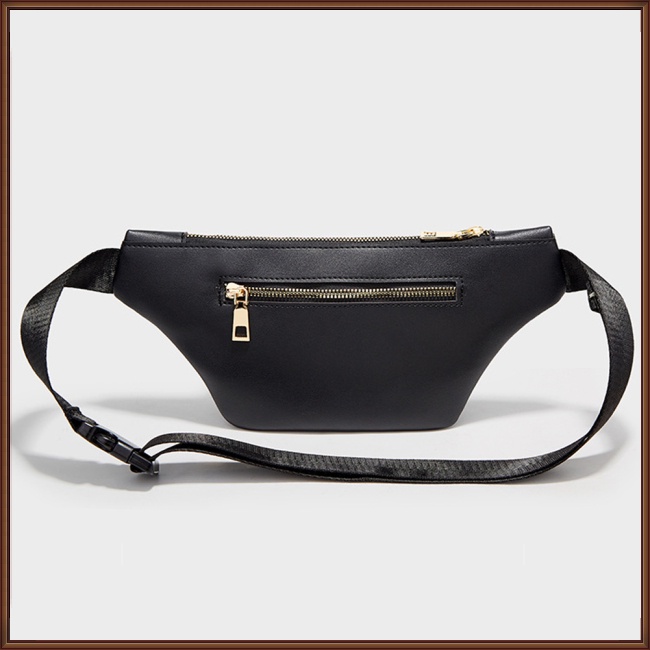 Túi Đeo Hông Bằng Da Nhân Tạo Màu Trơn Đa Năng Thời Trang Cho Nữ