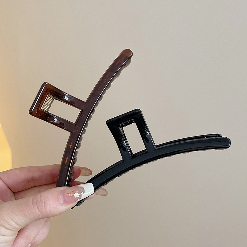 Kẹp Tóc Hình Cá Mập Màu Thạch Cỡ Lớn Thời Trang Cho Nữ